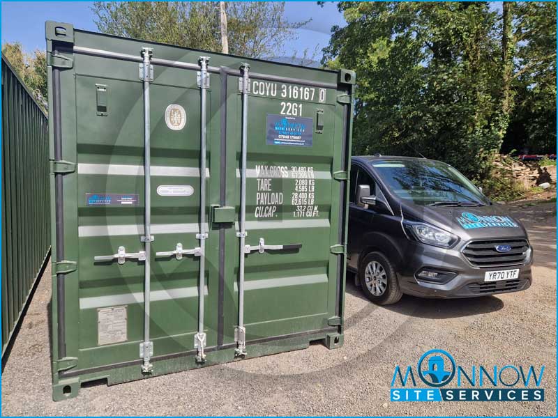20ft x 8ft shipping container plywood lined and insulated MSS2955
