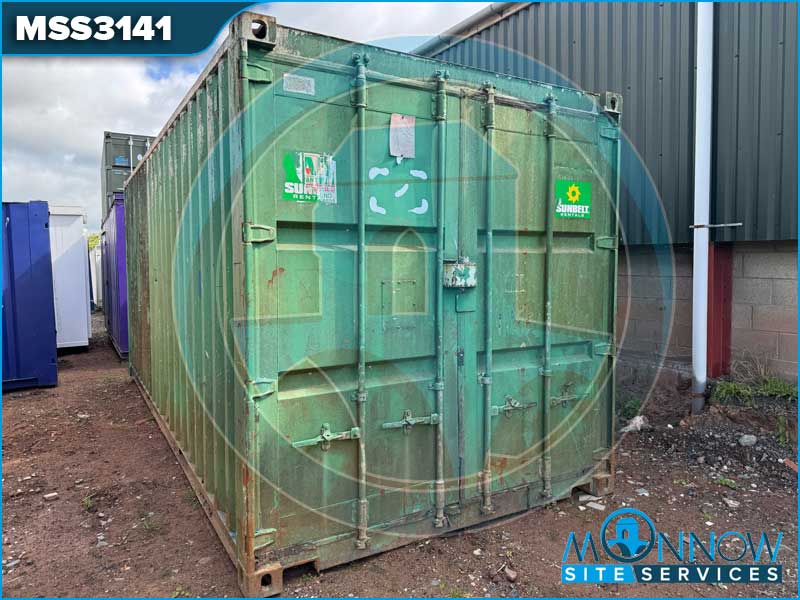 20ft x 8ft Used Shipping Container with Water Storage & Electrics MSS3141