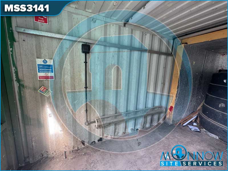 20ft x 8ft Used Shipping Container with Water Storage & Electrics MSS3141