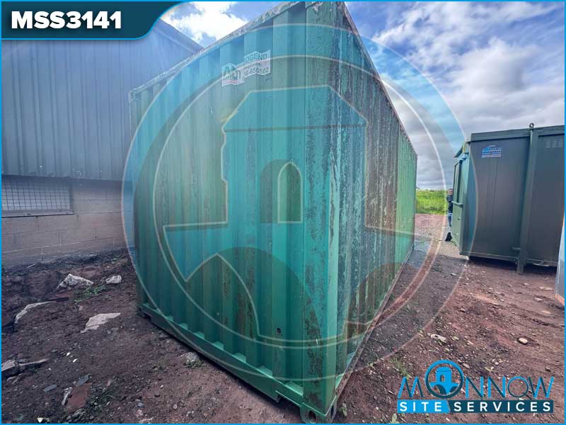 20ft x 8ft Used Shipping Container with Water Storage & Electrics MSS3141
