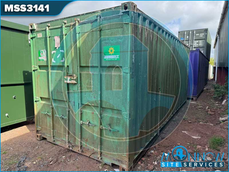 20ft x 8ft Used Shipping Container with Water Storage & Electrics MSS3141