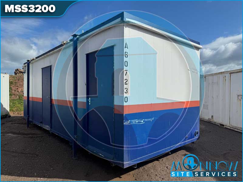 24ft x 9ft 4+1 Site Toilet Unit Steel Anti-Vandal Fire Rated MSS3200