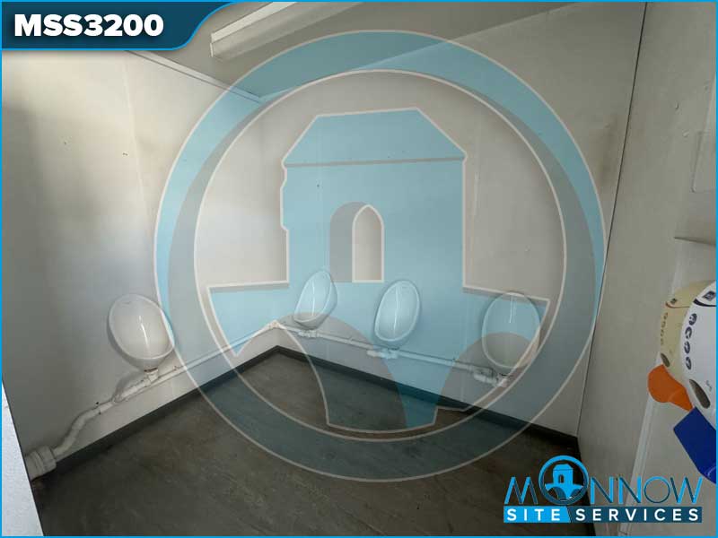 24ft x 9ft 4+1 Site Toilet Unit Steel Anti-Vandal Fire Rated MSS3200