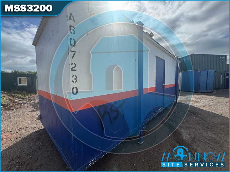 24ft x 9ft 4+1 Site Toilet Unit Steel Anti-Vandal Fire Rated MSS3200