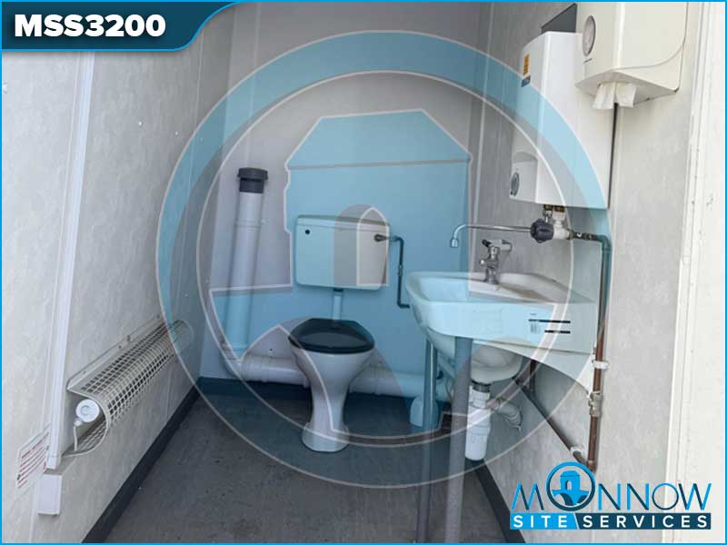 24ft x 9ft 4+1 Site Toilet Unit Steel Anti-Vandal Fire Rated MSS3200