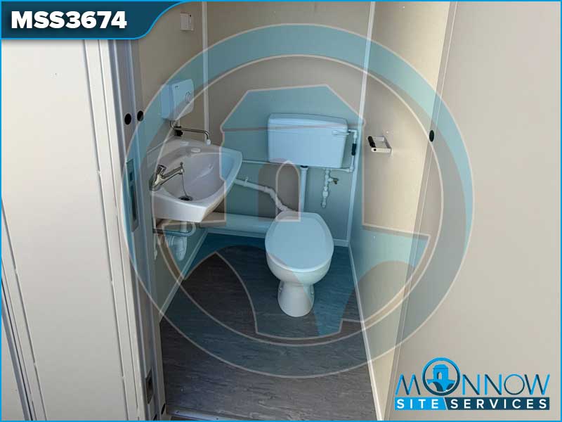 NEW Steel 1+1 Double WC Toilet Block | MSS3674